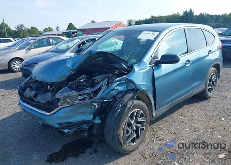 2016 Honda Cr-V Se из США, поврежденный, VIN 5J6RM4H43GL037377